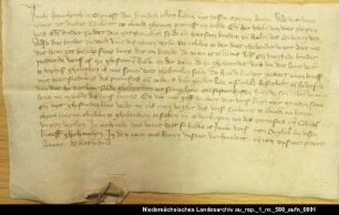 Der Häuptling Imelo von Grimersum bezeugt die Übernahme einiger Grundstücke des Klosters Aland in Uphusen auf Lebenszeit = OUB I, Nr. 303, S. 271 Anhängendes Siegel verloren