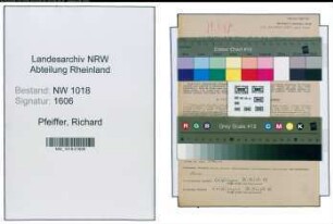 Entnazifizierung Richard Pfeiffer , geb. 26.11.1910 (Gewerbetreibender)