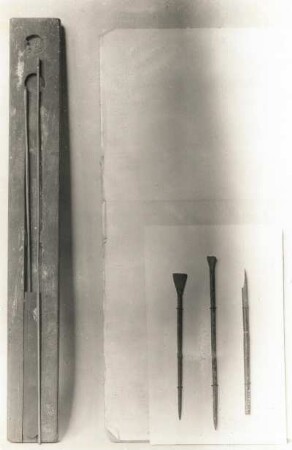 Römische Schreibgeräte. Dresden: Albertinum (vor 1945)