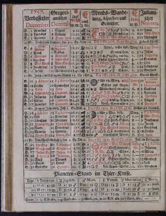 1757. Verbesserter December.