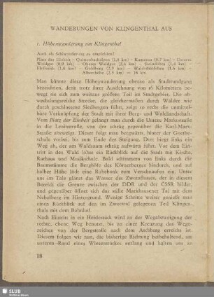 Wanderungen von Klingenthal aus