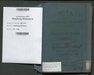 Brandhoff; Heinrich, Berginspektor; Prüfungs- u. Personalakten Band 2