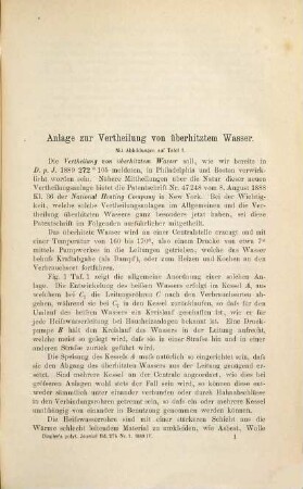 Dingler's polytechnisches Journal. 274. 1889