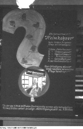 Informationstafeln für Heimkehrer, 1948