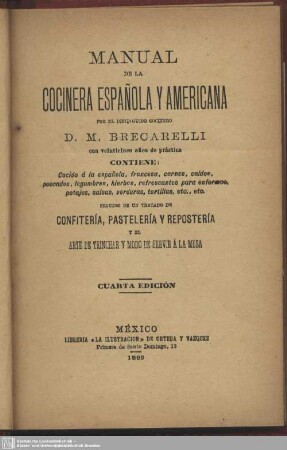 Manual de la cocinera española y americana