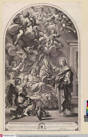 [Christus segnet den sterbenden Giuseppe Renato Imperiali; Mort de St. Joseph]