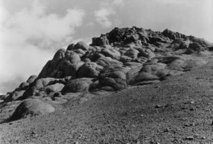 Eisgeschliffene Felsen am Ingólfsfjal, Island