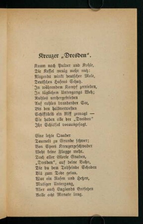5-6, Kreuzer "Dresden"