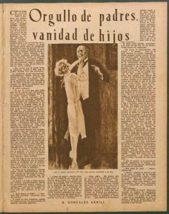 Orgullo de padres, vanidad de hijos