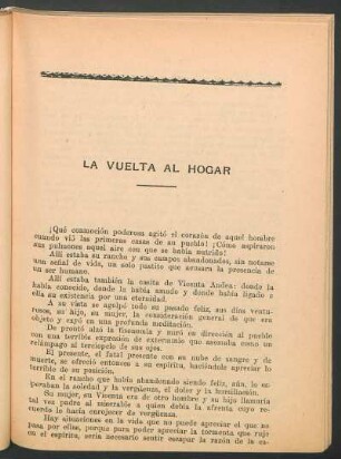 La vuelta al hogar