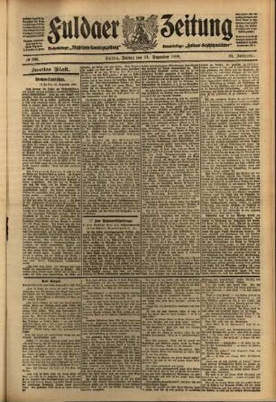 Zweite Ausgabe vom Freitag, den 31. Dezember 1909.