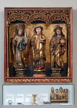 Hochaltarretabel aus der Pfarrkirche St. Laurentius in Lorenzenzimmern (Gemeinde Großaltdorf, Stadt Vellberg, Lkr. Schwäbisch Hall)