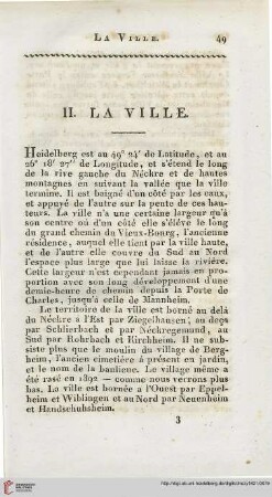 II. La ville