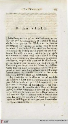 II. La ville