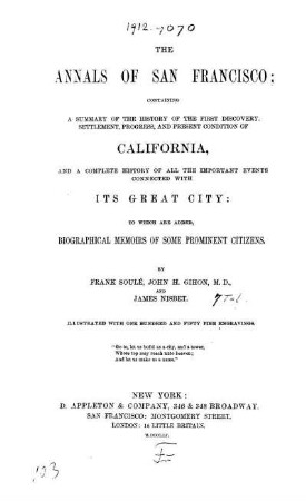 The Annals of San Francisco ...