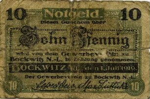 Notgeld - 10 Pfennig