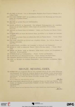 Bronze, Messing, Eisen (Nr. 554-641)