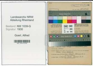 Entnazifizierung Alfred Goerl , geb. 12.01.1901 (Bankangestellter)