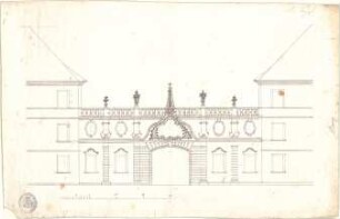 ohne Verfasserangabe; Banz (Bayern); Kloster Banz, Einfahrtstor - Aufriss