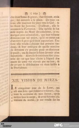 XII. Vision De Mirza