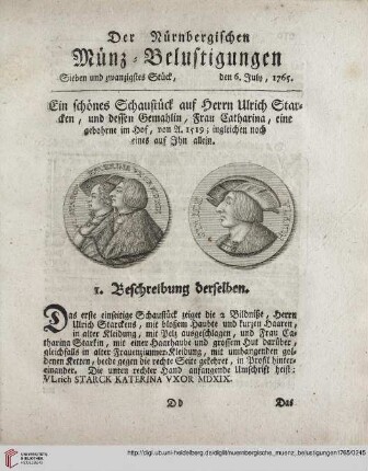 (Sieben und zwanzigstes Stueck, den 6. July - Dreysigstes Stueck, den 27. July)
