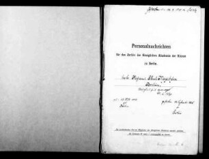 Meyerheim, Paul Friedrich - Maler 1869 - Februar - 20, ordentliches Mitglied