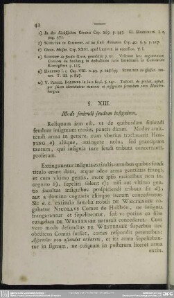 §. XIII. Modi finiendi feudum insignium