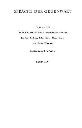 Sprachtheorie : Der Sprachbegriff in Wissenschaft und Alltag : Jahrbuch 1986 des Instituts für Deutsche Sprache