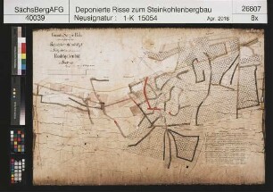 Fritzsche, Johanne Christliebe, Steinkohlenwerk, Bockwa, Baue auf dem Schichtenkohlenflöz 1 im Rudelgassenfeld (mit Nachbringungen)