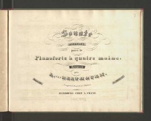 Sonate : arr. pour le pianoforte à 4 mains ; oeuv. 24