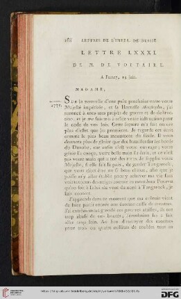 (Lettre LXXXI - XC)
