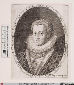 Bildnis Maria Christina, Fürstin von Siebenbürgen, geb. Erzherzogin von Österreich