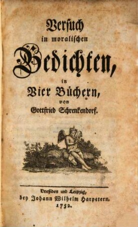Versuch in moralischen Gedichten : in Vier Büchern