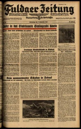 Ausgabe vom Donnerstag, den 17. September 1942.