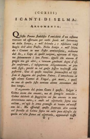 Poesie di Ossian Figlio Di Fingal, Antico Poeta Celtico : Con varie Annotazioni de' due Traduttori. 2
