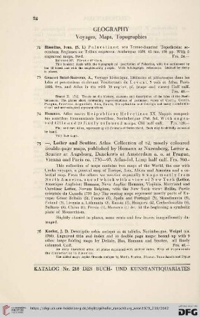 Geography (No. 72 - 94)