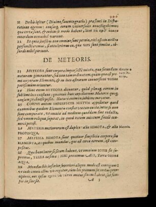 De Meteoris.