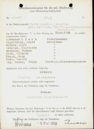 Kemmler, Marie