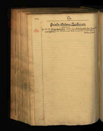 Friedr. Adam Hübener.