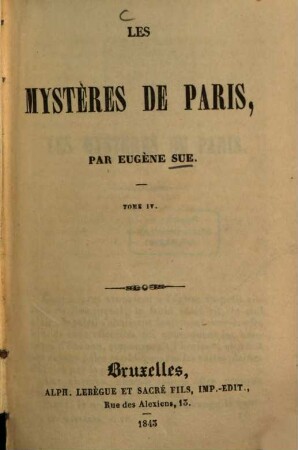 Les mystères de Paris, 4