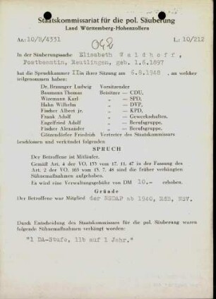 Waldhoff, Elisabeth