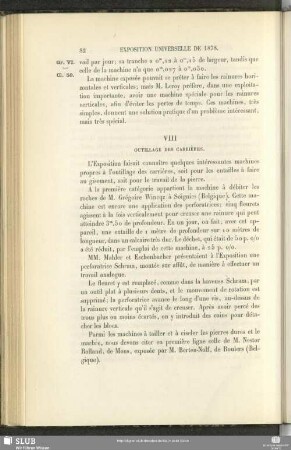 VIII Outillage Des Carrières