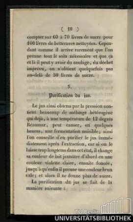 5. Purification du jus