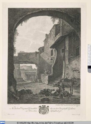 Hof eines Wirtshauses