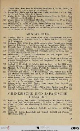 Chinesische und Japanische Gemälde (Nr. 593-604)
