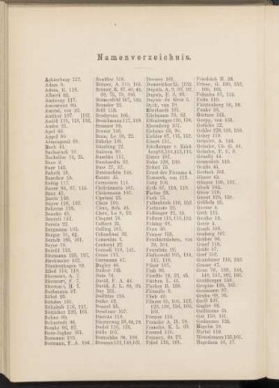 Namenverzeichnis.