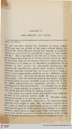 257-277 Chapter VI: The Origin of Caste