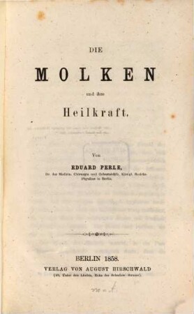 Die Molken und ihre Heilkraft