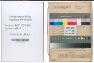 Entnazifizierung Albert Hambitzer , geb. 20.04.1913 (Schlosser)
