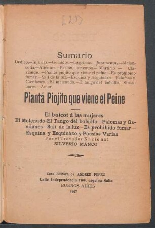 Piantá piojito que viene el peine : el boicot á las mujeres ...